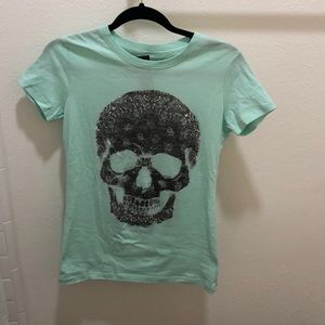 Mint Skull Tee